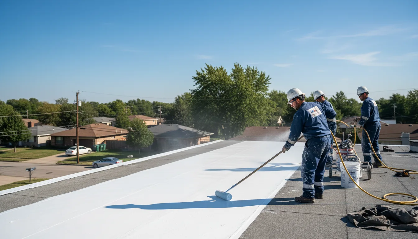 Commercial roof coating in Oberon, ND near me